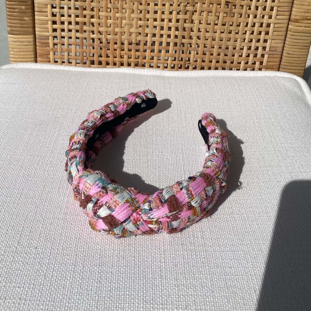 Lele Sadoughi - Pink Colorful Knotted Headband